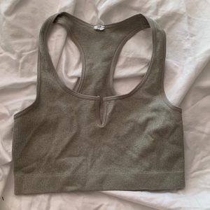 Grey crop top